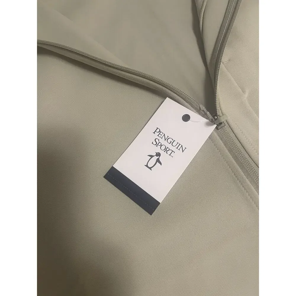 Original Penguin Neutral Beige Sport Lightweight Full Zip Jacket Size Large‎ NWT